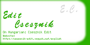 edit csesznik business card